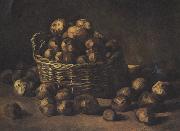 Vincent Van Gogh Still life with a Basket of Potatoes (nn04) USA oil painting reproduction